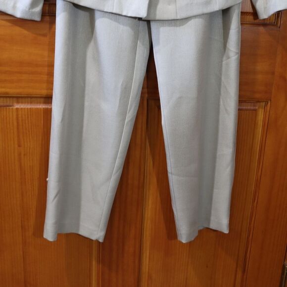 Boulevard De Paris Vintage Gray Pantsuit Medium Office Career Professional 10 - Picture 10 of 16